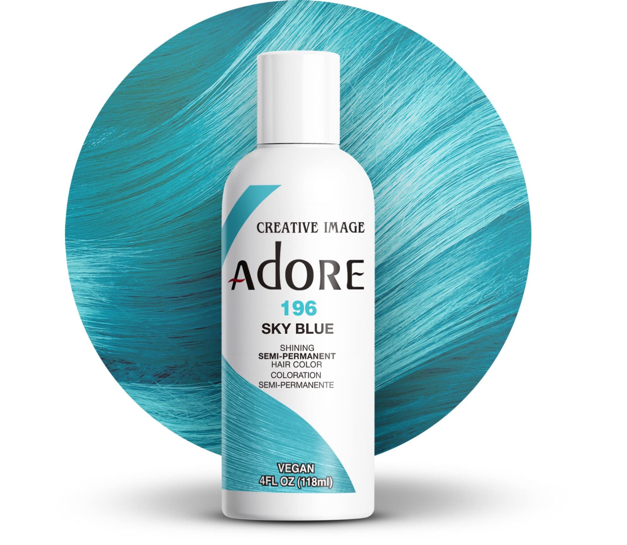 Adore Shining Semi Permanent Hair Colour, 196 Sky Blue